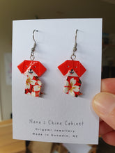Load image into Gallery viewer, Origami Pups Earrings - Clifford