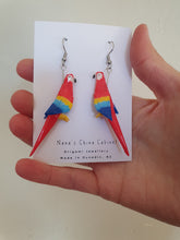 Load image into Gallery viewer, Origami Rosella Earrings