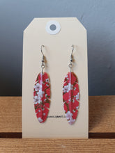 Load image into Gallery viewer, Washi Feather Style Earrings -Sakura