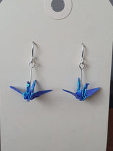 Load image into Gallery viewer, Tiny Origami Cranes- Satin Blue