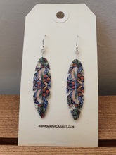 Load image into Gallery viewer, Washi Feather Style Earrings © - Strawberry Thief