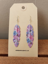Load image into Gallery viewer, Washi Feather Style Earrings © - Watercolour