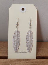 Load image into Gallery viewer, Washi Feather Style Earrings © - Seigaiha ( Wave Pattern )
