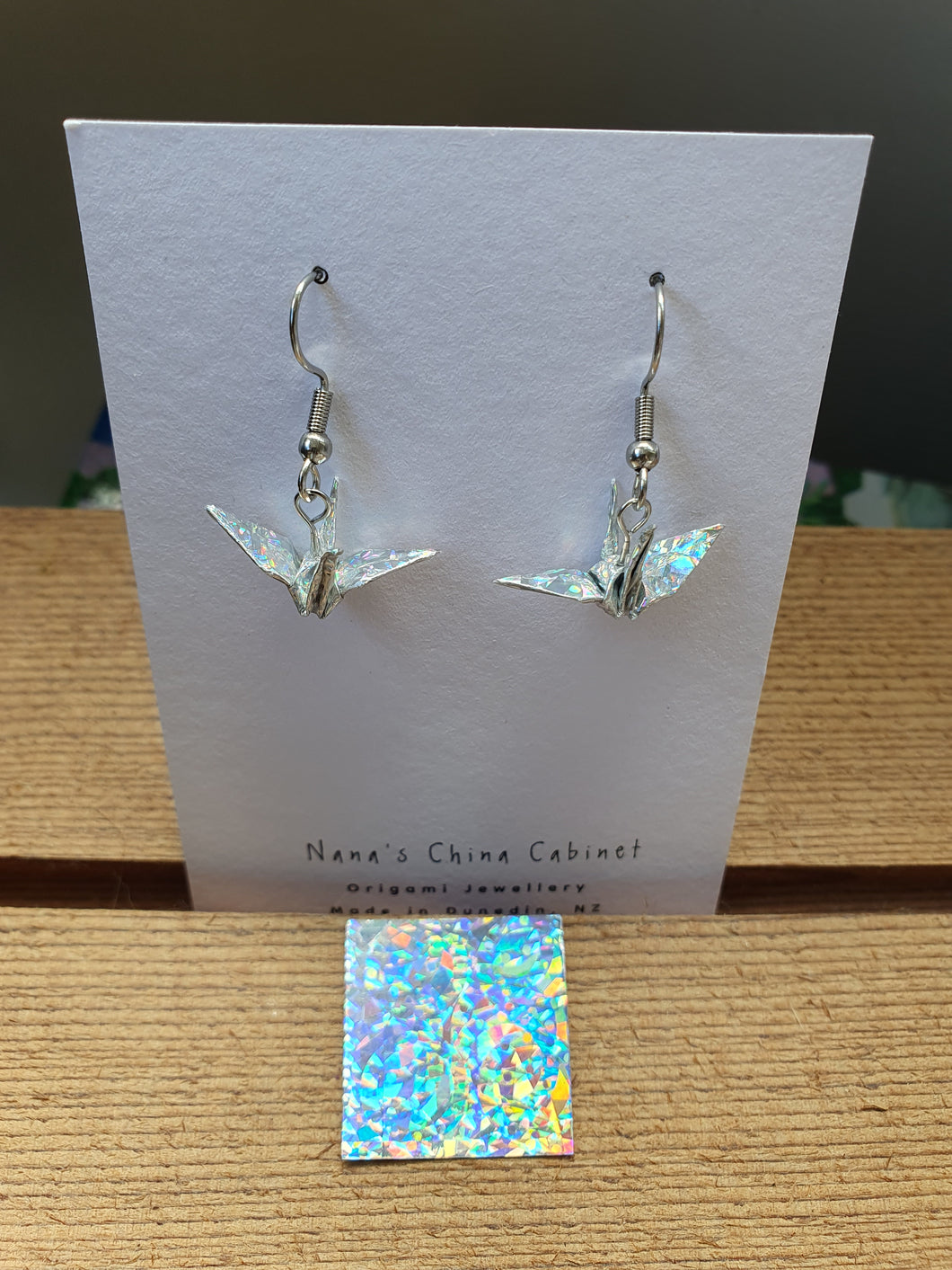 Tiny Origami Cranes - Silver